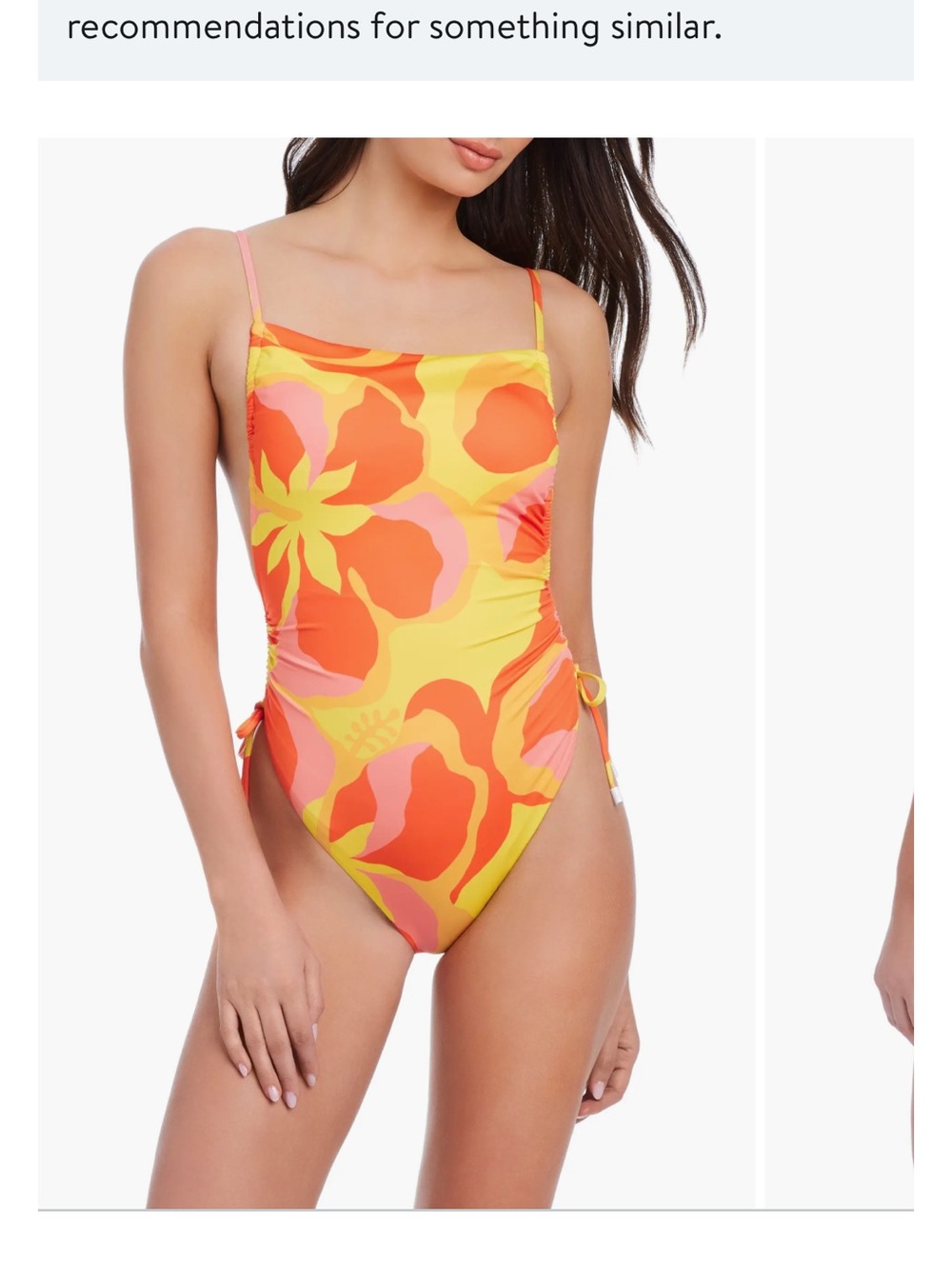 Sanctuary One-Piece Swimsuit - Yellow, Red, Pink